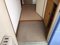 シンプルで使いやすい玄関です