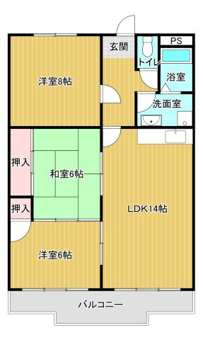 清秀レジデンスの間取り