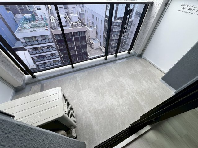 アーバネックス谷町四丁目のバルコニー