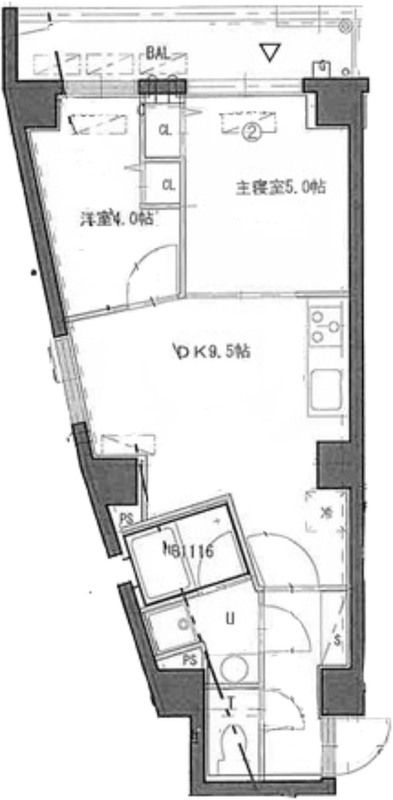 エストゥルース府中の間取り