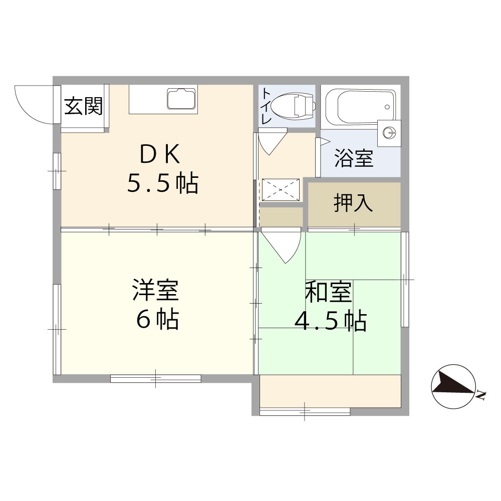 サニーフラットAの間取り