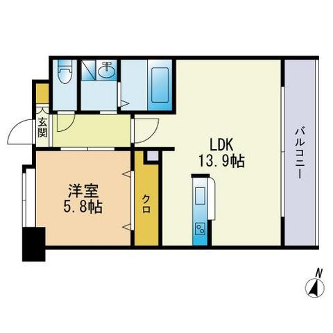 エスティメゾン博多東の間取り