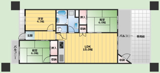 【間取り】 | 桃山台グランドマンション　D3棟