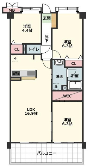 【間取り】 | アダージュ博多南