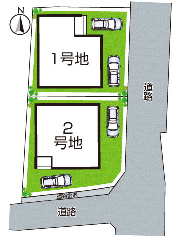 ★5(土)6(日)現地見学可能！★京都市西京区上桂西居町　全2邸の区画図|全2区画