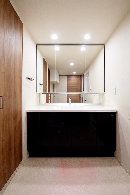 ワコーレシティ神戸三宮の独立洗面台