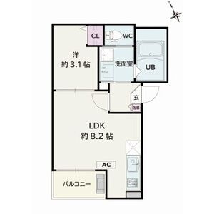 Jack yabaⅡ　　刈谷市近郊の賃貸はクラスホーム刈谷店の間取り