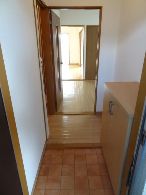 リエスあしたかの玄関