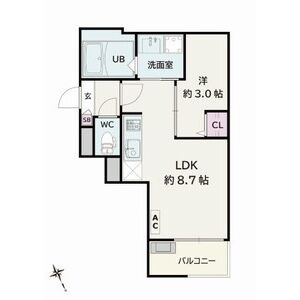 Jack yabaⅡ　　刈谷市近郊の賃貸はクラスホーム刈谷店の間取り