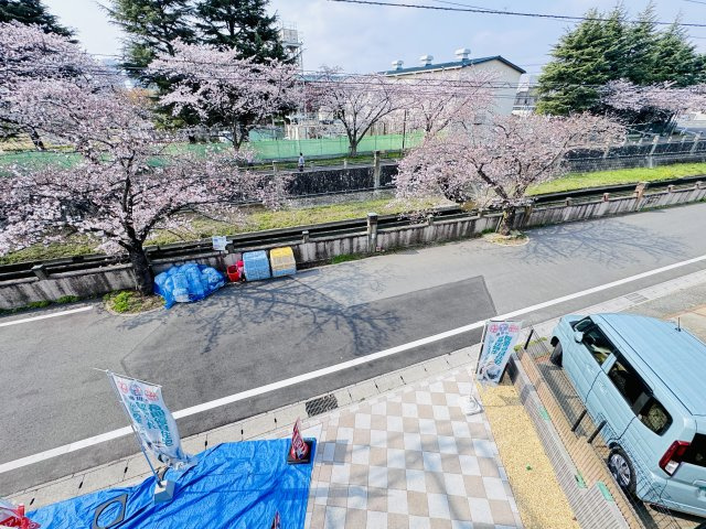市川市宮久保１丁目新築戸建【百合台小学校：9分】の展望|バルコニーより道路側眺望