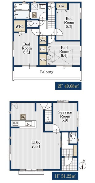 所沢市向陽町全3棟　新築戸建　ミラスモ