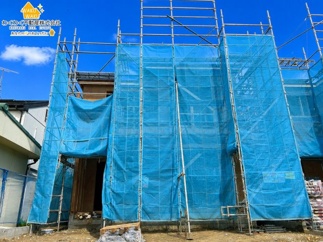 藤枝市藤岡4丁目／2期　新築戸建の前面道路含む現地写真|全２棟（2026年7月上旬撮影）