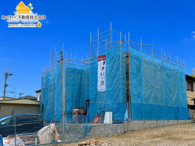 藤枝市藤岡4丁目／2期　新築戸建の外観|全２棟（2026年7月上旬撮影）