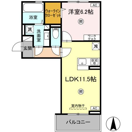 SAKURA　B棟 の間取り
