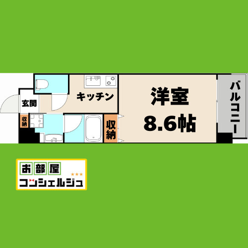 オープンブルーム八田StationFront(旧:RESIDENCIA八田StationFront)の間取り