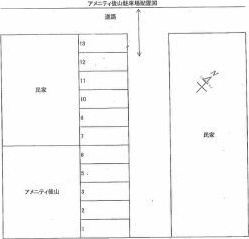 アメニティ後山の駐車場