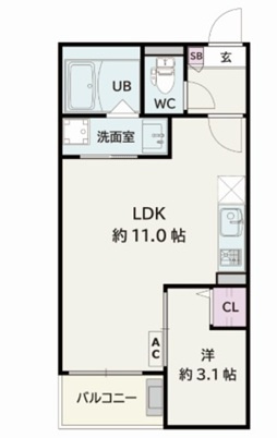 Jack shimoshigeharaⅠ　　刈谷市近郊の賃貸はクラスホーム刈谷店の間取り