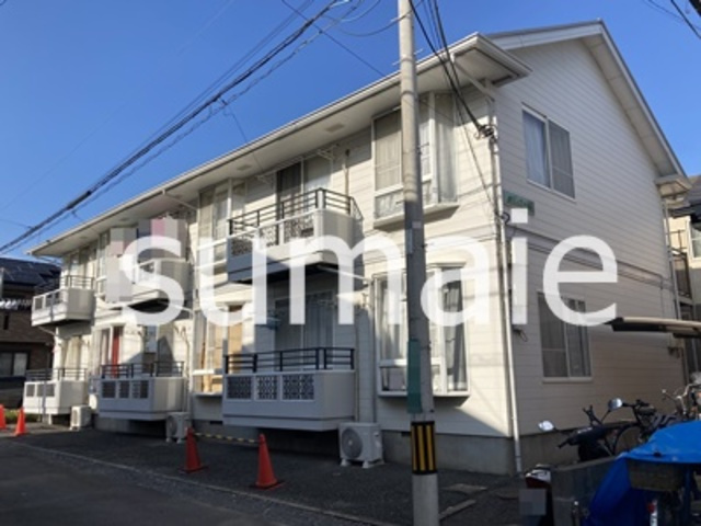 メゾンドールの外観|閑静な住宅地にあるアパートです。