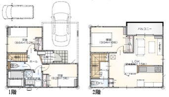 【間取り】 | 姫路市神子岡前分譲Ⅱ新築一戸建住宅