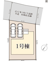 東区松崎２丁目　１号棟の区画図