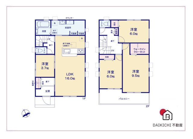 【間取り】 | 熊谷市月見町第3　LiveleGarden.s    新築戸建　全1棟　1号棟