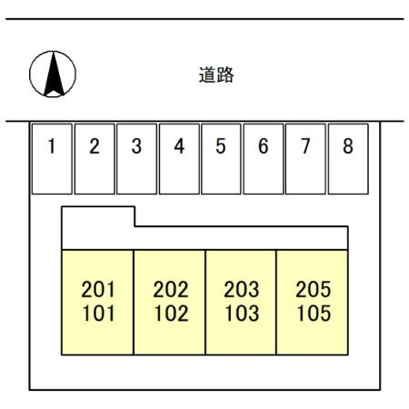 コーポ台太郎の区画図