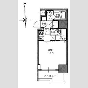 S-RESIDENCE谷町五丁目の間取り