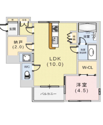 芦屋第一コーポラスの間取り