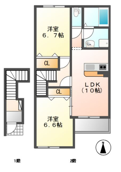 【間取り】 | ＳＵＮ　ＢＲＩＤＧＥ　ＫＡＲＡＳＡＫＩ