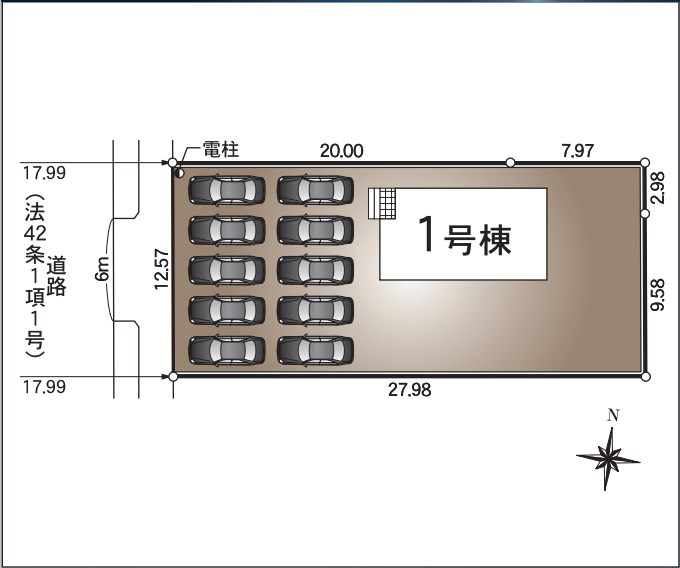 焼津市石津中町　第３／の区画図