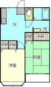 一関市　2棟一括アパートの間取り