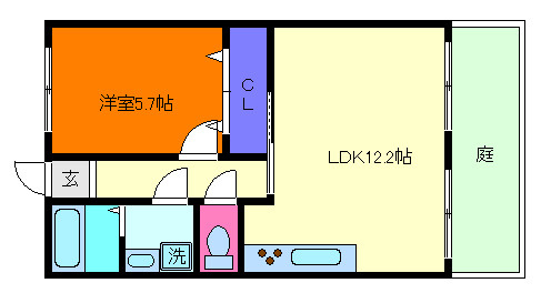 コスモハイツ六甲の間取り