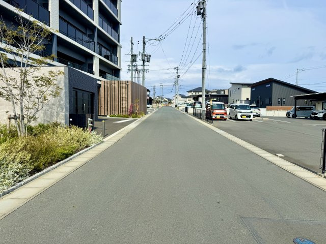 レ・ジェイド袋井駅前の周辺|物件前の道路になります。