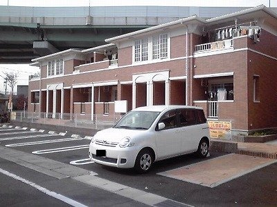 アンソレイエⅠの駐車場