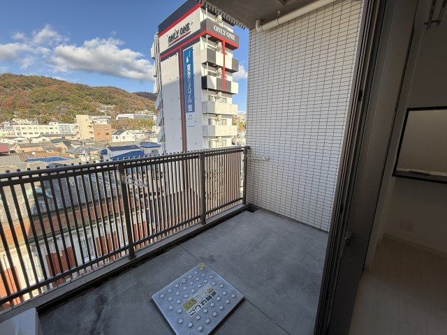 グランデージ池田栄本町のバルコニー