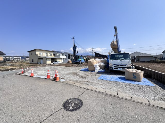 新築　渋川市半田第7　1号棟の外観|現地写真　2026年8月完成予定！類似物件のご内覧等、お気軽にお問合せください♪　							
