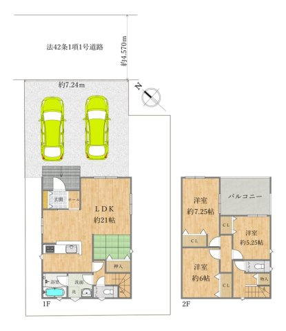 三木市自由が丘本町2丁目part3の間取り