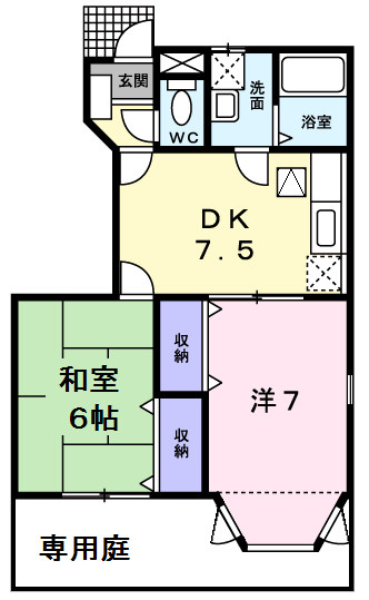 【間取り】 | グリーンヴァレイB