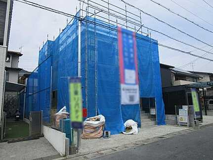 安佐南区安東５丁目の前面道路含む現地写真