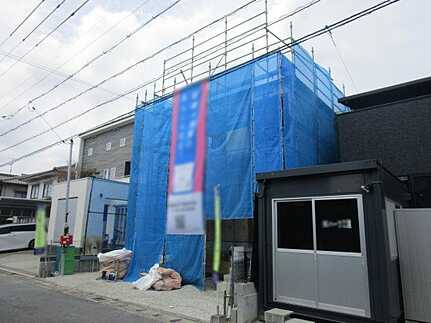 安佐南区安東５丁目の前面道路含む現地写真