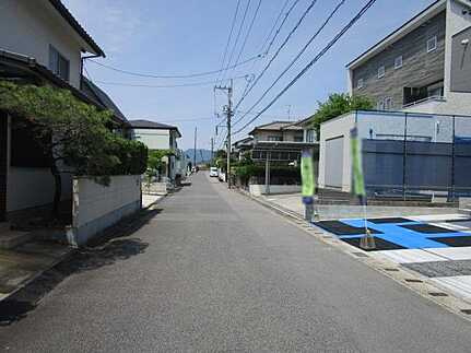 安佐南区安東５丁目の前面道路含む現地写真