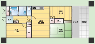 【間取り】 | 南桜塚パークマンション