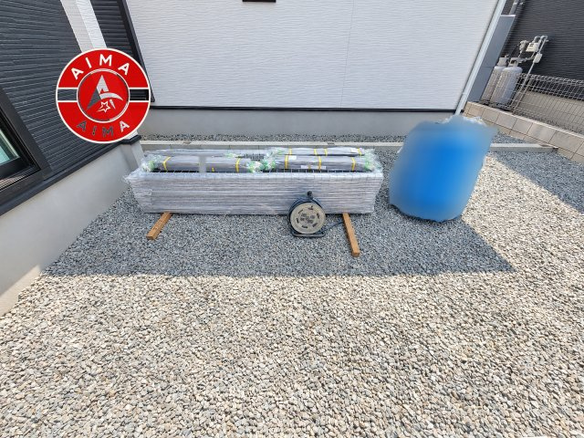 福岡市西区今宿2丁目第1-3棟（2号棟）の庭|お庭で自由な時間を過ごせます。