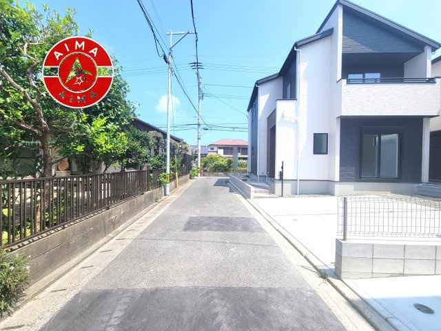 福岡市西区今宿2丁目第1-3棟（2号棟）の外観|前面道路含む現地の写真です。
