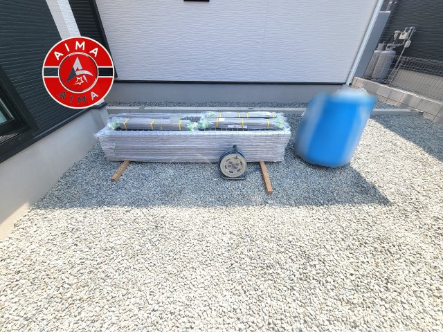 福岡市西区今宿2丁目第1-3棟（2号棟）の外観|お庭で自由な時間を過ごせます。