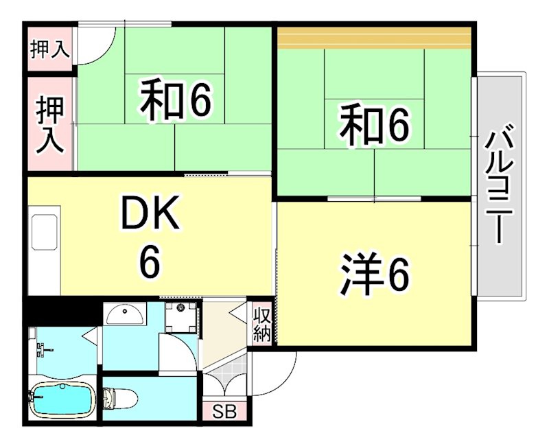 ファミール仁川Ⅲの間取り