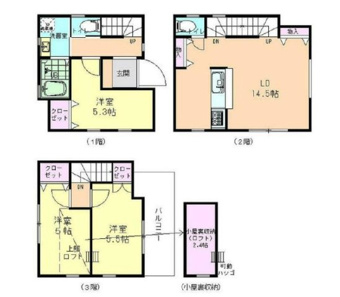 全室二面採光、気落ち良く過ごせる3LDK