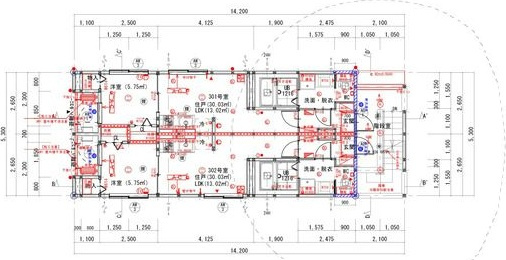 Lega庄内通(名塚二丁目A)北側の建物