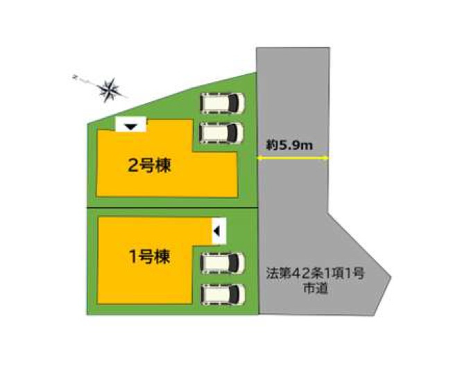 春日市須玖南5丁目第2-2棟（1号棟）の間取り
