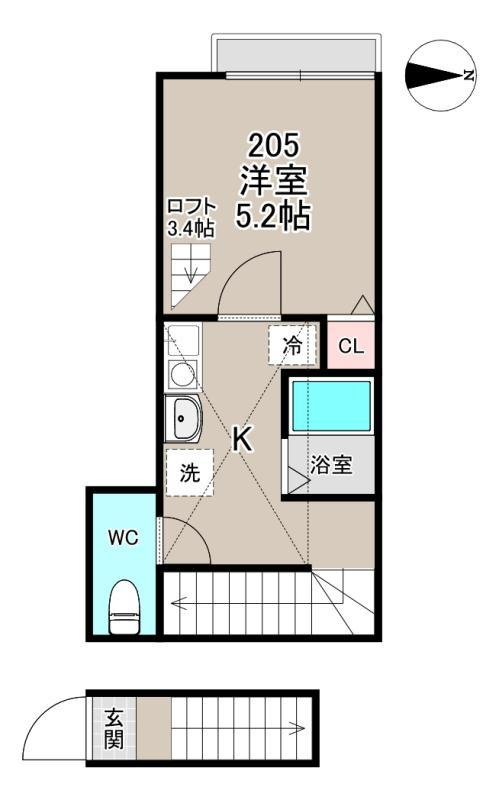 ASCOT蒲田の間取り